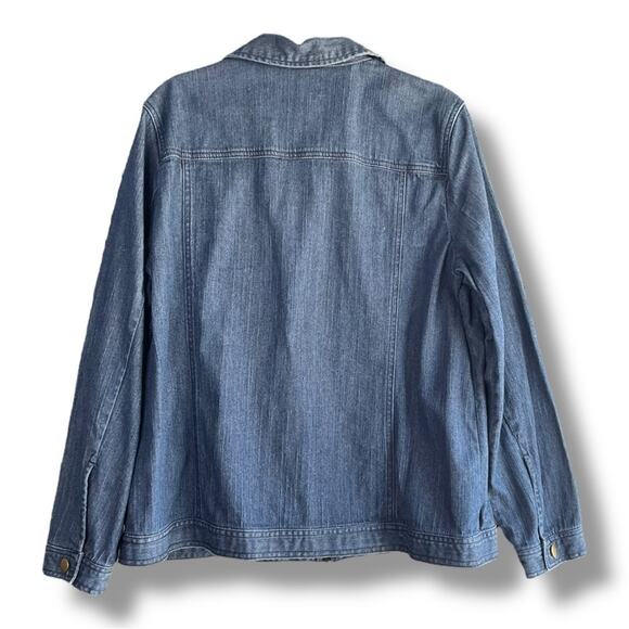 90s VTG City Blues by Koret embroidered denim jacket - Picture 3 of 6